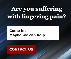 Are you suffering with lingering pain?